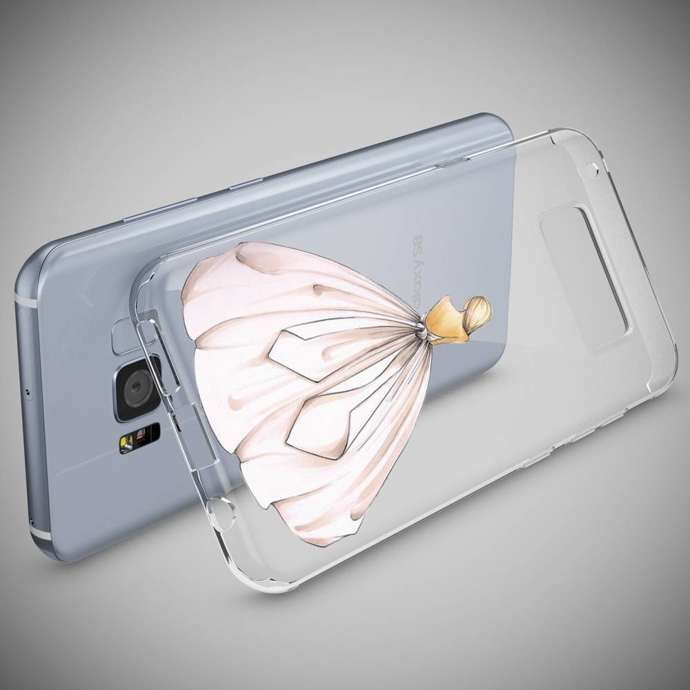 Samsung Galaxy S8 Hülle Handyhülle von NALIA, Slim Silikon Motiv Case Schutzhülle Princess Pink-3