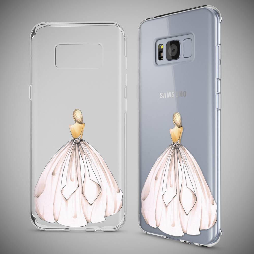 Samsung Galaxy S8 Hülle Handyhülle von NALIA, Slim Silikon Motiv Case Schutzhülle Princess Pink-4