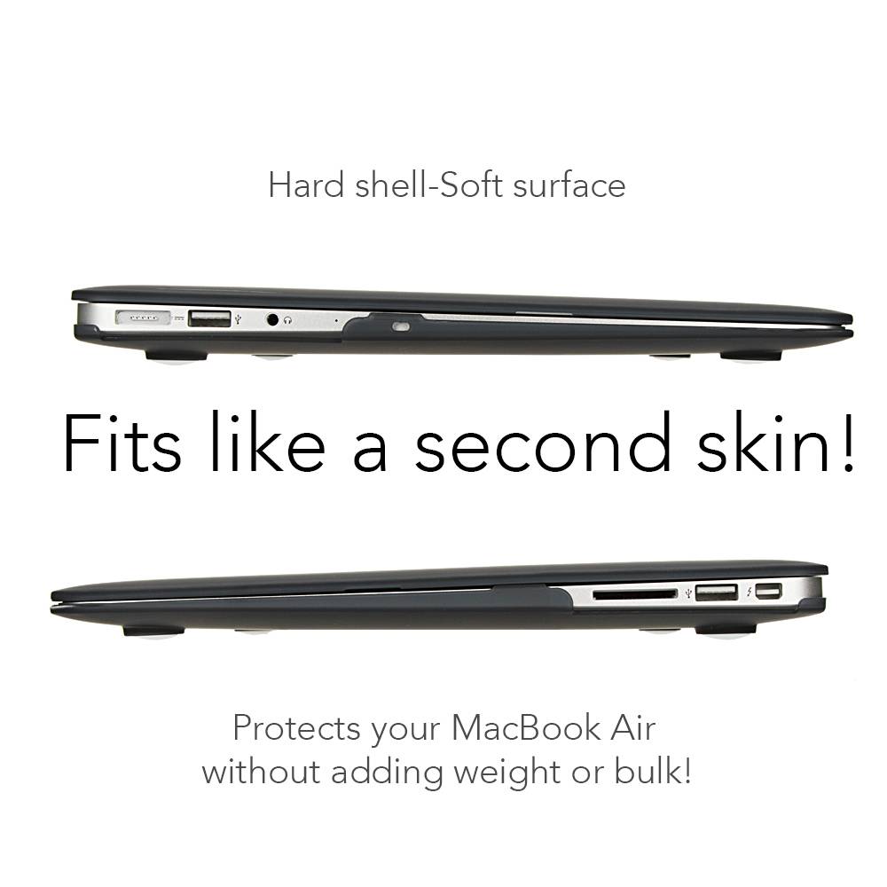NALIA Schutz Hülle für MacBook Air 13 Zoll (2015), Slim Cover Etui Case Tasche Transparent-3
