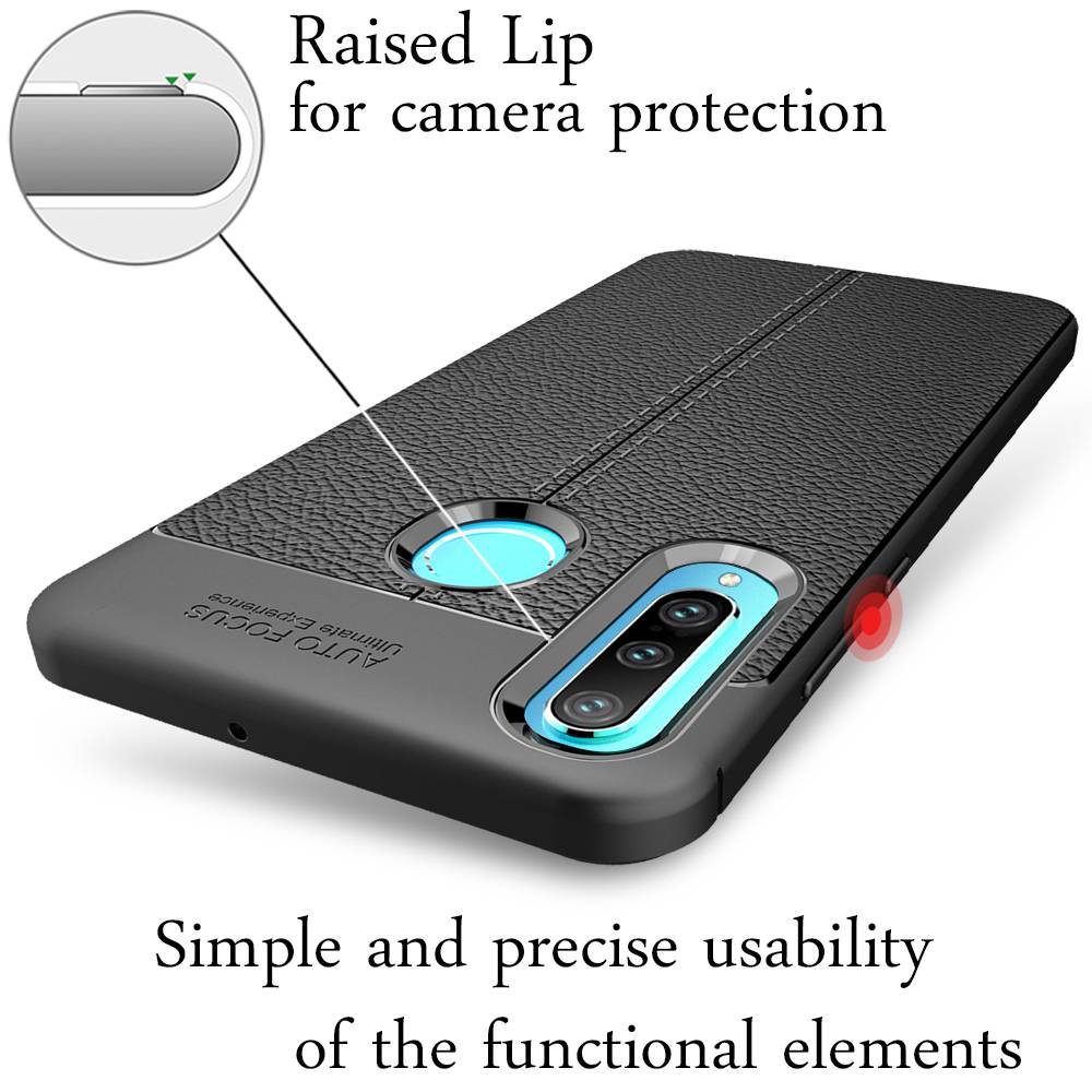 NALIA Handyhülle für Huawei P30 Lite Hülle, Leder Optik Stylische Handyhülle-1