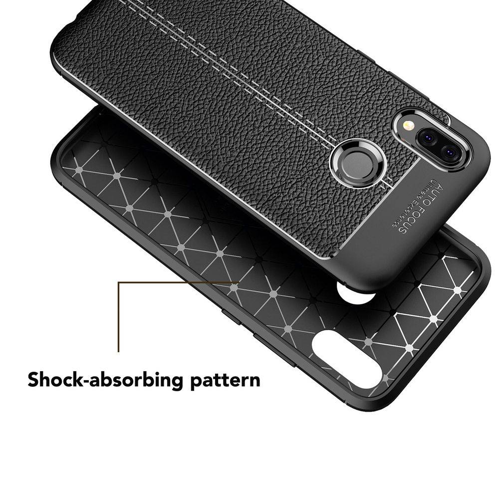 NALIA Handy Hülle für Huawei P20 Lite, Leder Look Silikon Slim Cover Case Schutz-1