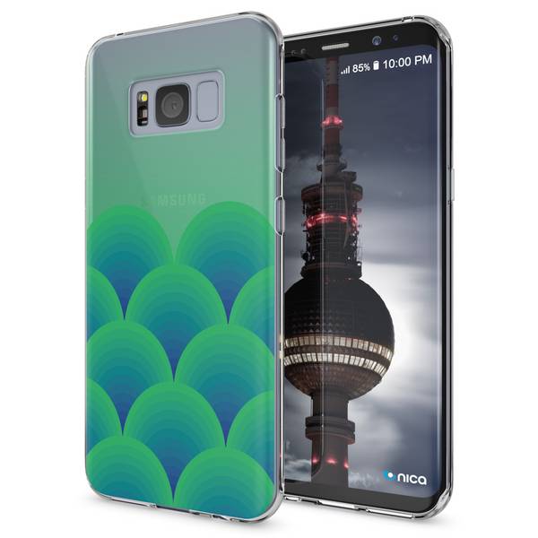 Samsung Galaxy S8 Hülle Handyhülle von NALIA, Slim Silikon Motiv Case Schutzhülle Green Forest