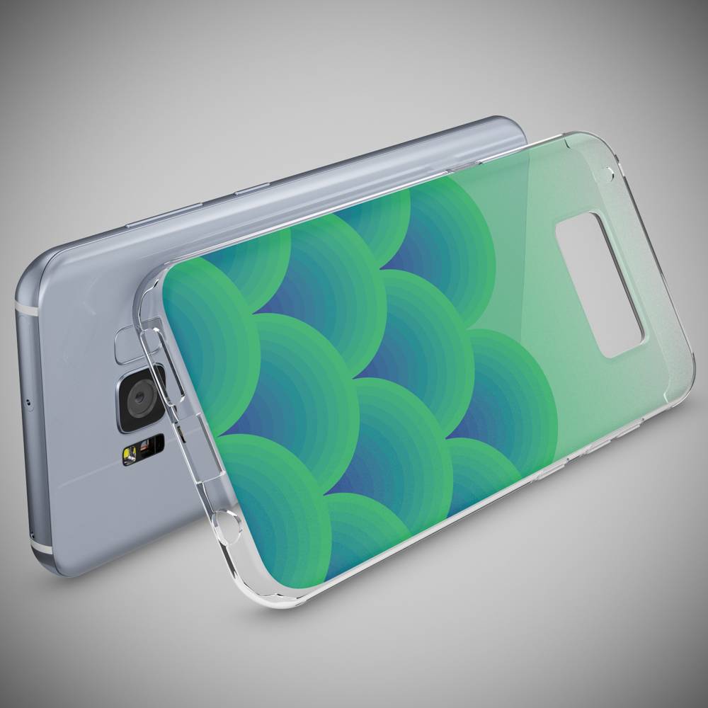 Samsung Galaxy S8 Hülle Handyhülle von NALIA, Slim Silikon Motiv Case Schutzhülle Green Forest-2