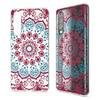 NALIA Hülle für Huawei P30, Motiv Handyhülle Slim Silikon Case Cover Schutzhülle Red Mandala