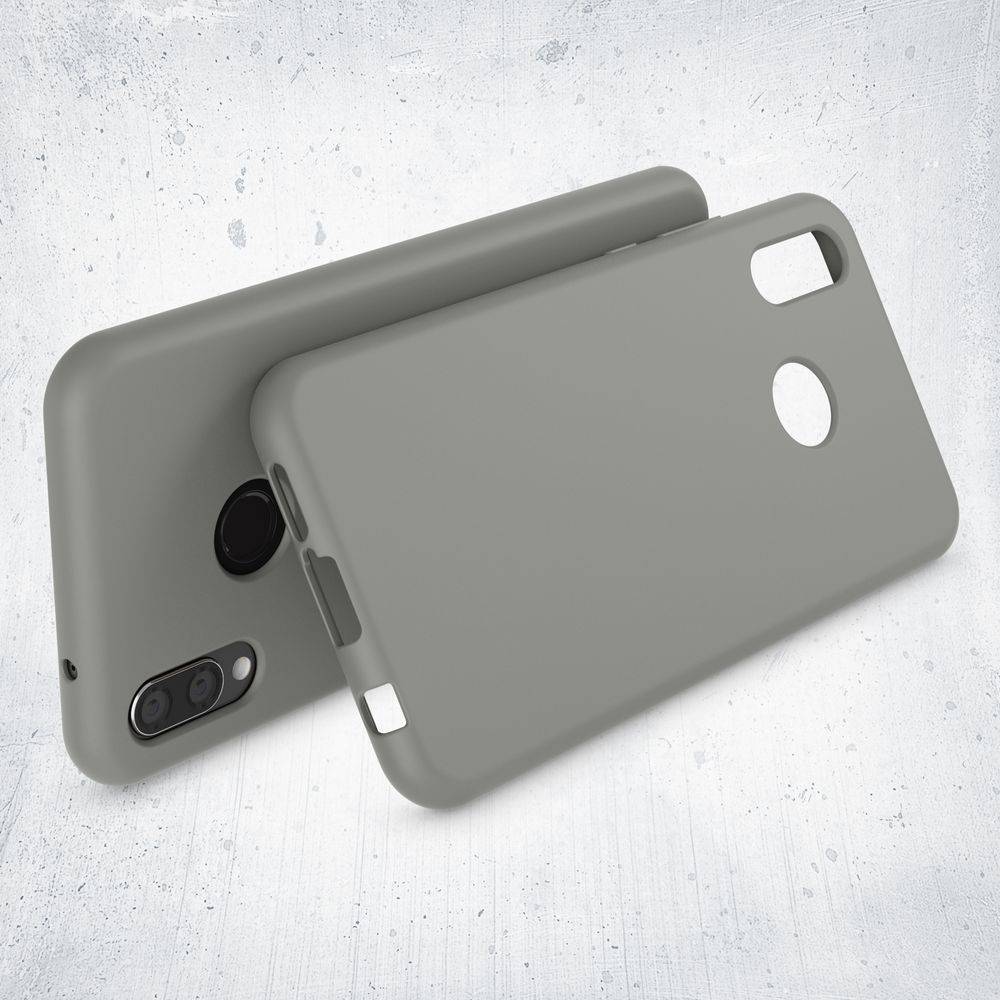 NALIA Hülle Handyhülle für Huawei P20 Lite, Ultra-Slim TPU Silikon Neon Case Grau-1