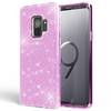 Samsung Galaxy S9 Hülle Handyhülle von NALIA, Glitzer Slim Case Cover Schutzhülle Lila
