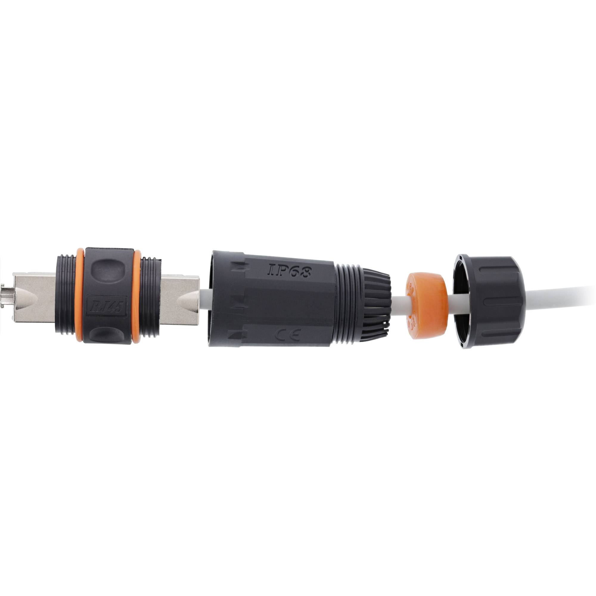 INLINE - Kabelverbinder Cat.6A wasserdicht IP68 - mit LSA-Technik - geschirmt-1