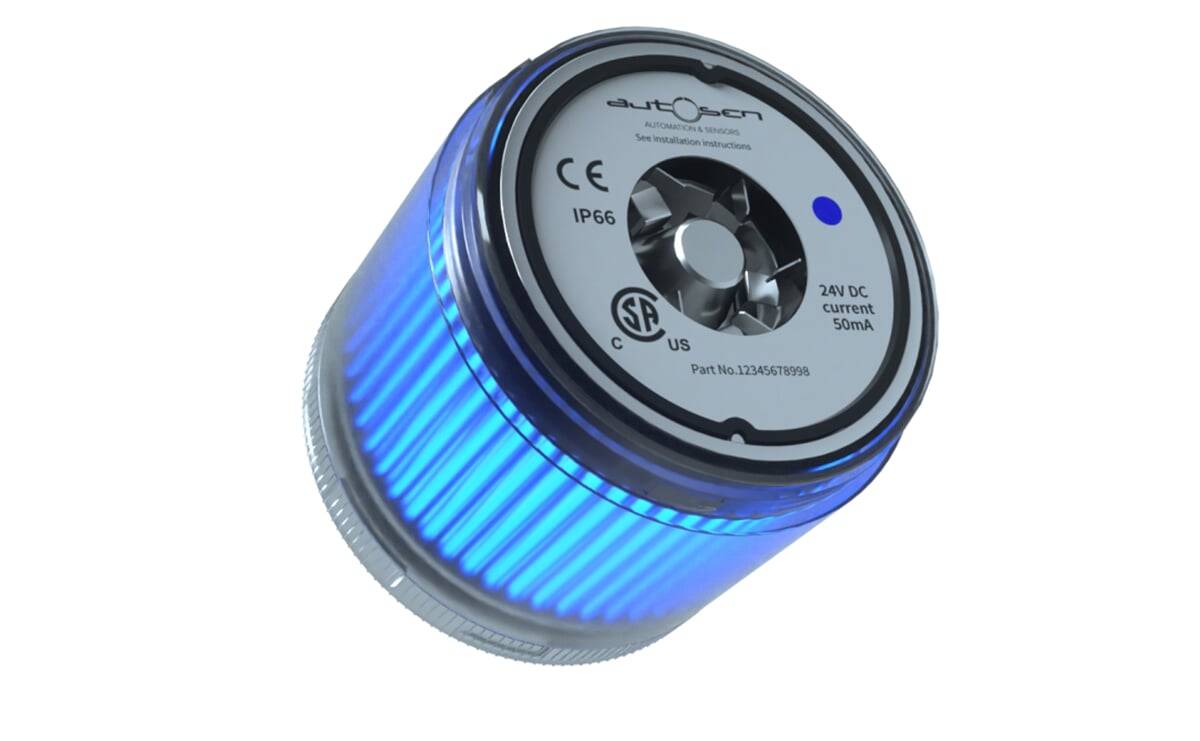 LED Signalleuchte 24VDC blau - AB904 - autosen-0