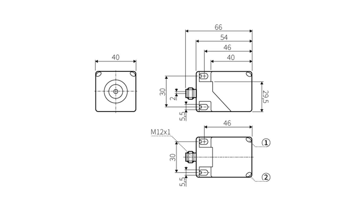 Induktiver Sensor Faktor 1 20 mm IP67 - AI066 - autosen-1