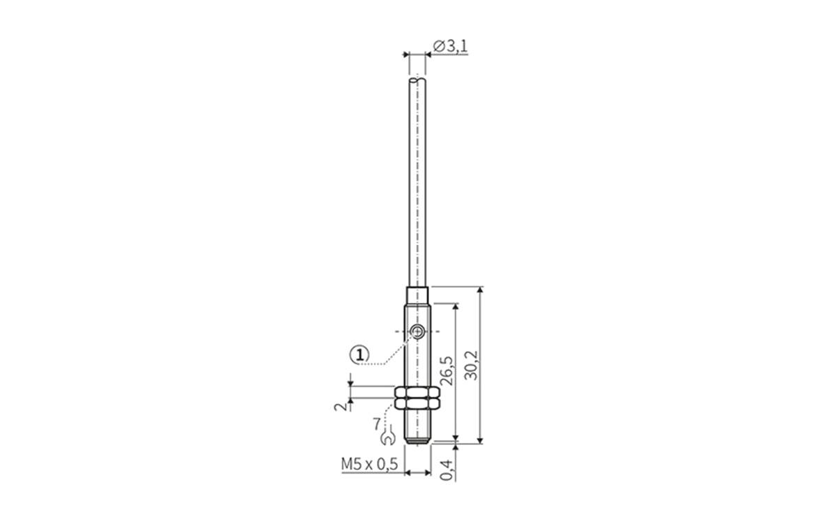 Induktiver Sensor Miniatursensor M5 1,5 mm IP67 - M5 - AI810 - autosen-2