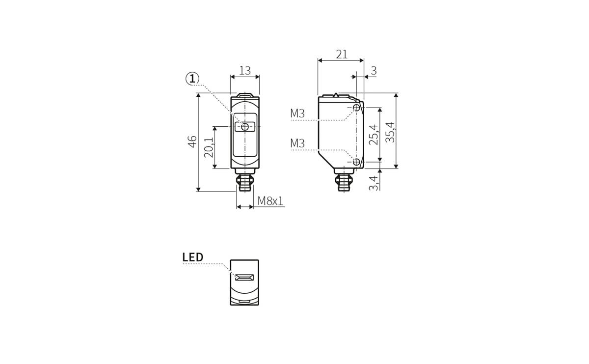 Laser-Einweglichtschranke Sender - AL007 - autosen-1