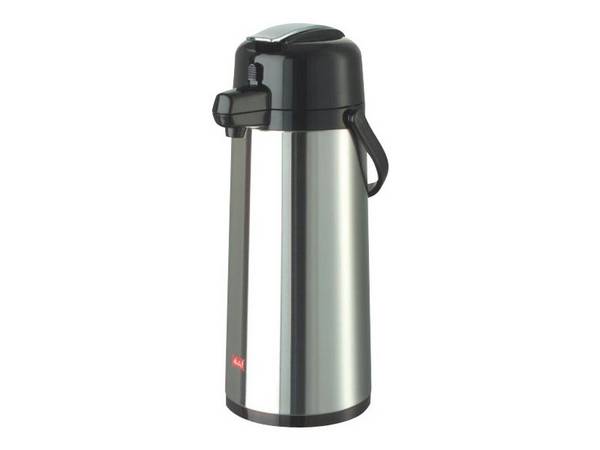 Melitta Pumpkanne 16718 2,2l silber/schwarz