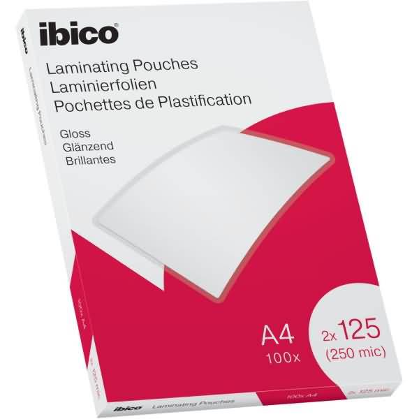 Laminierfolie für A4 125 Micron glänzend VE=100 Stück glasklar-0