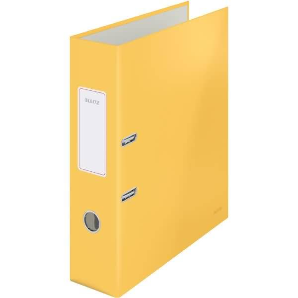 Ordner Cosy Soft-Touch mit Schlitzen A4 80mm gelb-0
