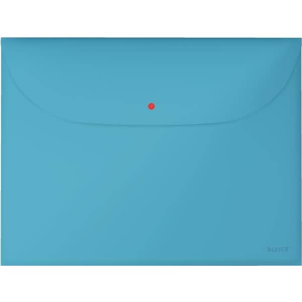 Dokumententasche Cosy und Druckknopf und Zusatzfach A4 PP VE=3 Stück blau