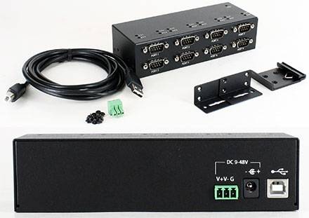 CTF8XRS232USB (Automotive/Industrie 8-port RS232 USB Adapter, FT4232HL, 9-48VDC)-0
