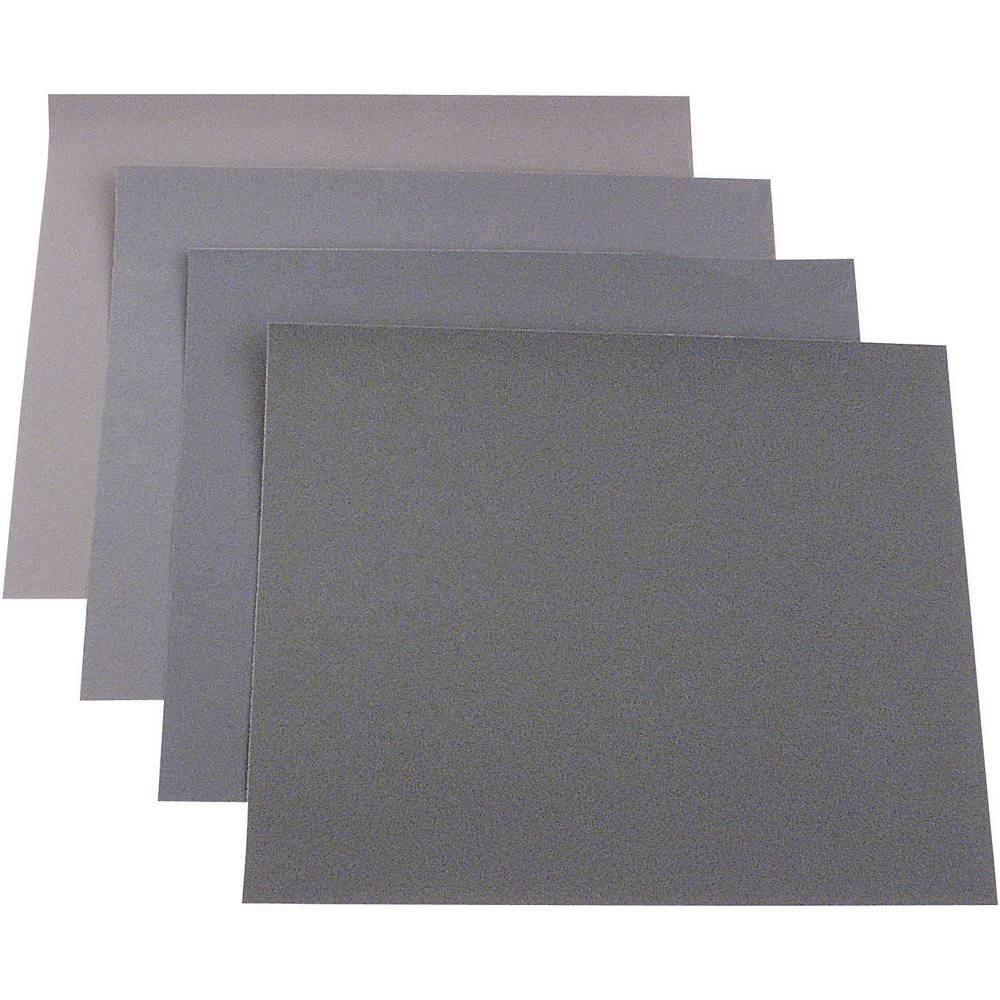 Handschuurpapierset Korrelgrootte 180, 240, 400, 600 (l x b) 280 mm x 230 mm 1 set