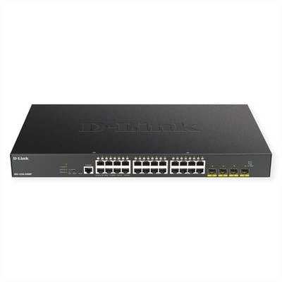 D-Link DGS-1250-28XMP Gigabit Switch PoE 28-Port Smart Managed PoE+ 4x 10G-0