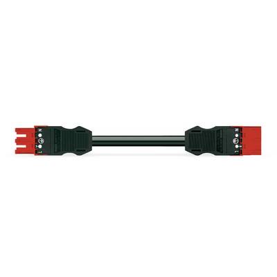 WAGO WINSTA MIDI Steckverbinder-System 3-5x4 mm² Verbindungsleitung, Buchse - Stecker, 3 polig, schwarz-0