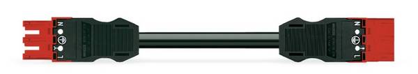 WAGO WINSTA MIDI Steckverbinder-System 3-5x4 mm² Verbindungsleitung, Buchse - Stecker, 3 polig, schwarz
