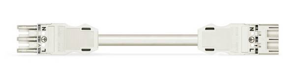 WAGO WINSTA MIDI Steckverbinder-System 3-5x4 mm² Verbindungsleitung, Buchse - Stecker, 3 polig, weiß