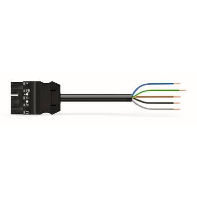 WAGO WINSTA MIDI Steckverbinder-System 3-5x4 mm² Anschlussleitung, Stecker - offenes Leitungsende, 5 polig, schwarz-0