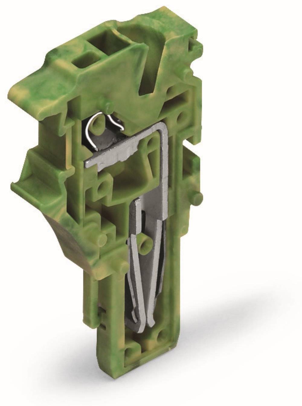 Wago 1-Leiter-Federleisten-Mittelmodul;Push-in CAGE CLAMP®;4 mm²;grün-gelb - 2022-177 - 250 Stück-0