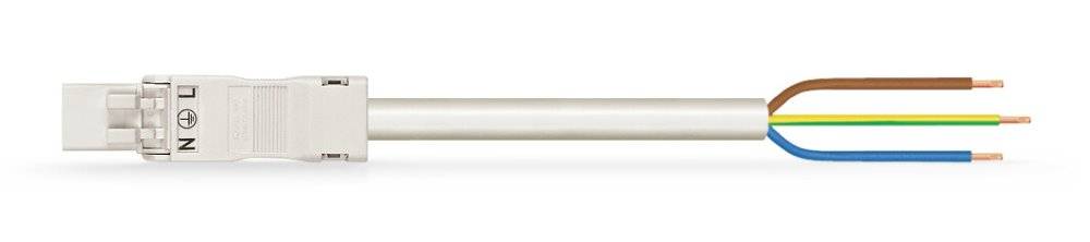 WAGO WINSTA MINI 2-5x1,5 mm² Anschlussleitung, Stecker - offenes Leitungsende, 3 polig, schwarz-0