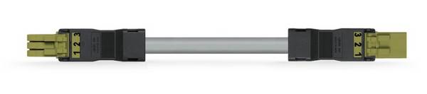 WAGO WINSTA MINI 2-5x1,5 mm² Verbindungsleitung, Buchse - Stecker, 3 polig, schwarz