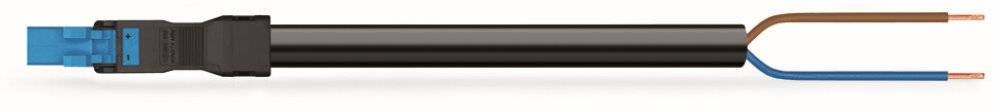 WAGO WINSTA MINI 2-5x1,5 mm² Anschlussleitung, Stecker - offenes Leitungsende, 2 polig, schwarz-0