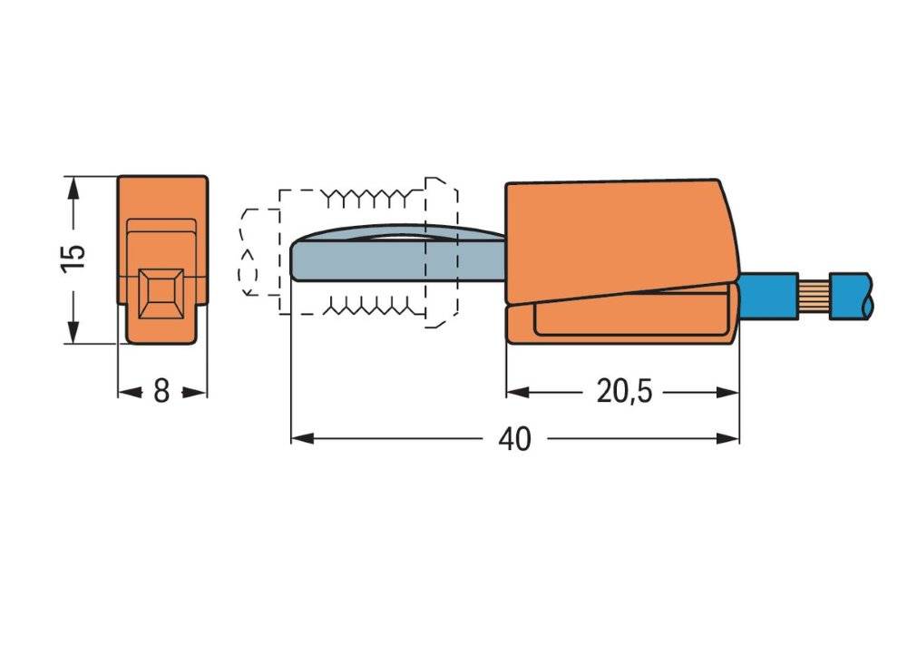 50 Stk. WAGO GmbH & Co. KG Bananenstecker 215-411-1