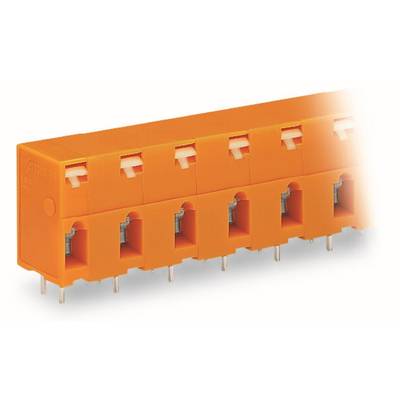 Wago Leiterplattenklemme;Drücker;2,5 mm²;orange - 741-607 - 60 Stück