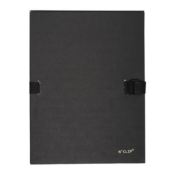 EXACOMPTA Dokumentenmappe N'CLIP, DIN A4, schwarz