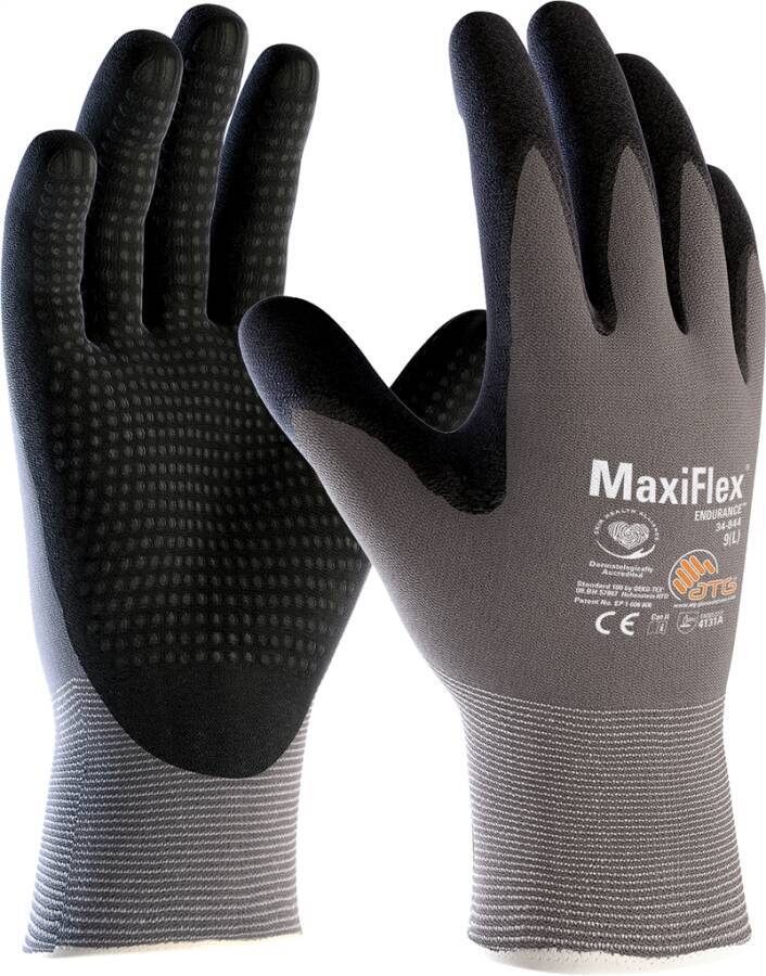 Industrie Montageschutzhandschuh MaxiFlex® ULTIMATE 2442 34-844 2442-11 Größe 11 Farbe grau/schwarz Trägermaterial Nylo-0