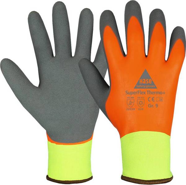 Kälteschutzhandschuh Superflex Thermo+ 508650-11 Größe 11 Farbe neon-gelb/orange/grau Trägermaterial Polyester Gauge 13