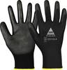 Feinstrick-Schutzhandschuh PU Grey/Black/White 509560-08 Größe 08 Farbe schwarz Trägermaterial Polyestergestrick Gauge 1