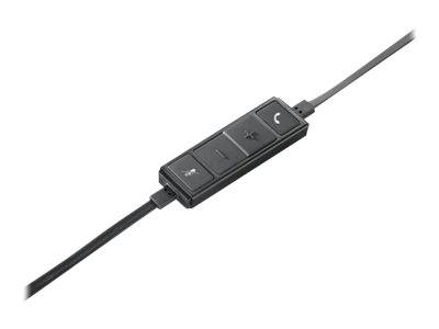 Logitech Wireless Headset H650e On Ear Headset kabelgebunden Mono Schwarz Mikrofon-Rauschunterdrückung Lautstärkeregelun-2