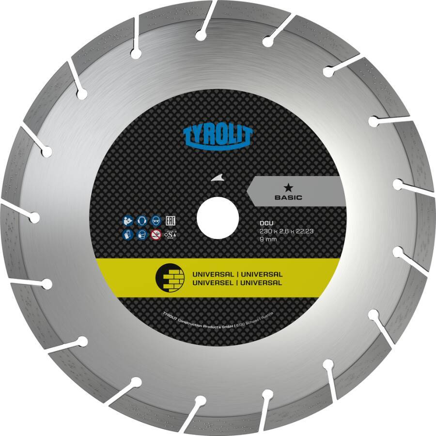 Diamant-Trennscheibe Basic 34501338 Ø 125 mm Bohrung 22,23 mm Segmenthöhe 7 mm Segmentbreite 2 mm-0