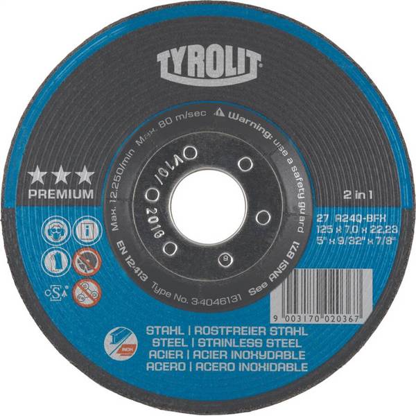 Schruppscheibe Premium - 2 in 1 - Comfort Start 34046132 Ø 150 mm Breite 7 mm Bohrung 22,23 mm