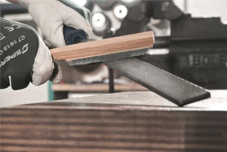 Feilenbürste 037201 Ausführung Stahldraht Reihen - Drahtstärke - mm Besatzhöhe 115 mm Länge 250 mm-1