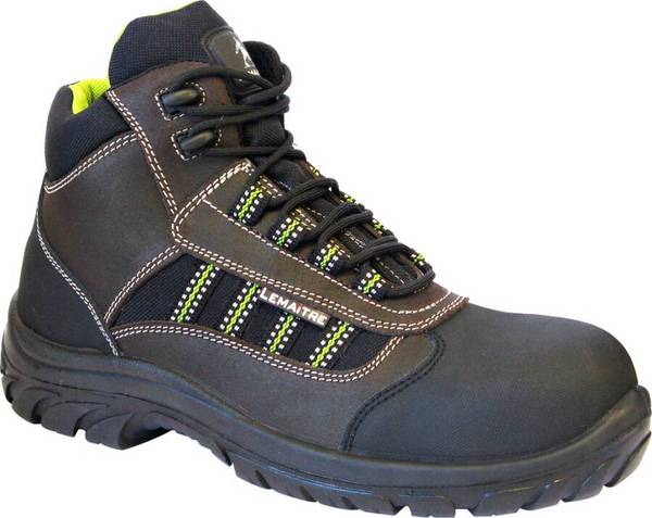 Sicherheitshalbschuh/-hochschuh S3 Douro / Danube 1345-45 Größe 45 Farbe schwarz/braun mit hellgrünen Applikationen Ty