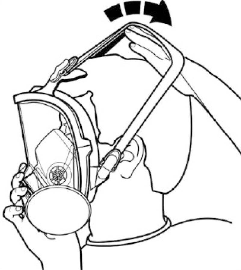 Atemschutzvollmaske 3M™ Serie 6800 6900L Größe L 3M-Nr 6900-2