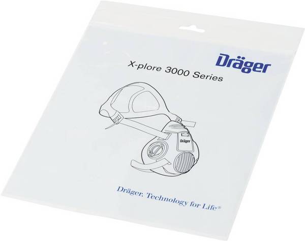 Halbmaske X-plore® 3500 R56960 Größe M Typ Handwerker-Set Material Dräger-Flex, silikonfrei Scheibe ohne Anschluss Bajon