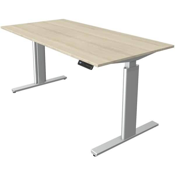 Schreibtisch M-ove silber H720-1200xB1600xT800mm Ahorndekor