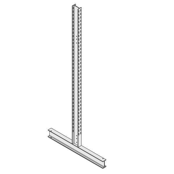 Kragarmständer IPE Set / Typ:L Profil:IPE120 H:2481 T:600 Doppelseitig RAL5010-0