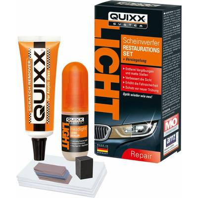 QUIXX KFZ-Scheinwerfer-Restaurations-Kit, 19-teilig