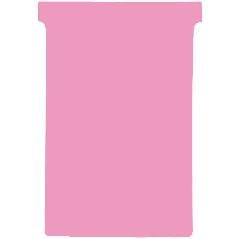 nobo T-Karten, Größe 1,5 / 45 mm, 170 g/qm, pink