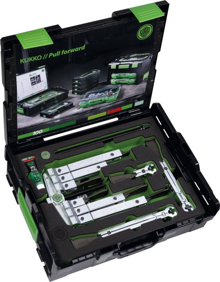 Universalabziehersatz „8 in 1“ 2- und 3-armig K-2030-10-S Spannweite innen 120/130 mm Spanntiefe 100-350 mm Spannweite a-0