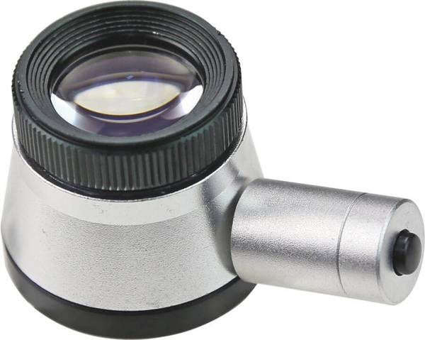 Präzisions-Messlupe mit Skalierung und LED-Beleuchtung 3591220 Maße (H x Ø) 30 x 37 mm Messbereich 10 mm Vergrößerung 20