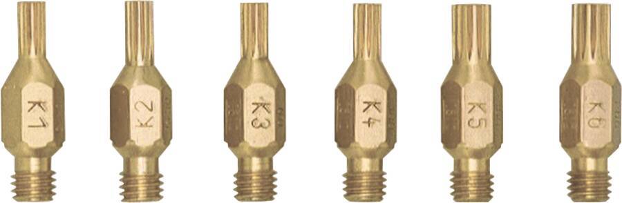 Keilschlitz-Schneiddüsen 801224 Größe K4 Ausführung Messing Schneidbereich 60-100 mm-0